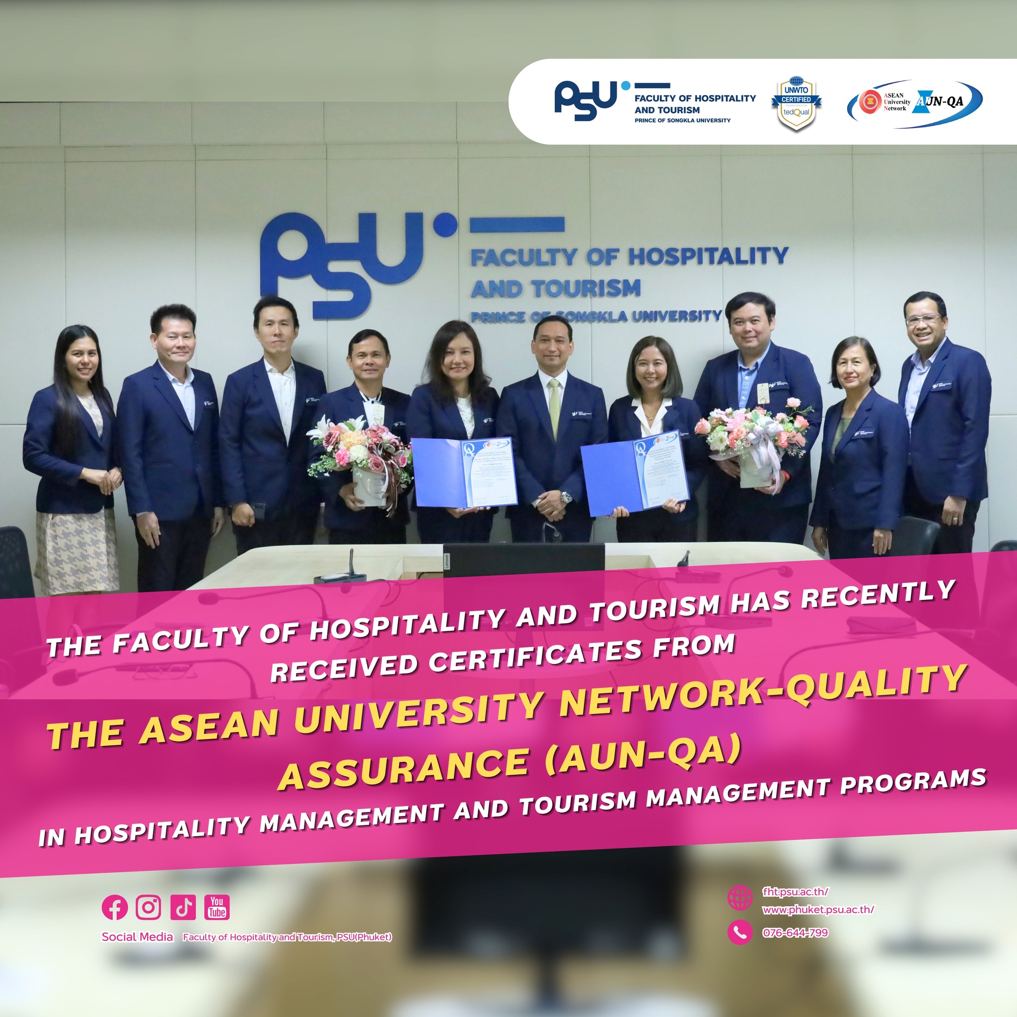 Featured image for “Certificate Ceremony for Course-Level Educational Quality Assessment according to AUN-QA Criteria”